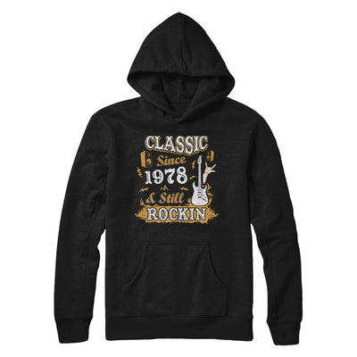 Vintage Classic Since 1978 With Rockin 44th Birthday T-Shirt & Hoodie | Teecentury.com
