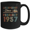65th Birthday 65 Years Old Legendary Since February 1957 Mug Coffee Mug | Teecentury.com