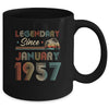 65th Birthday 65 Years Old Legendary Since January 1957 Mug Coffee Mug | Teecentury.com