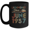 65th Birthday 65 Years Old Legendary Since June 1957 Mug Coffee Mug | Teecentury.com