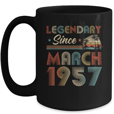 65th Birthday 65 Years Old Legendary Since March 1957 Mug Coffee Mug | Teecentury.com