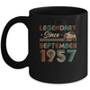 65th Birthday 65 Years Old Legendary Since September 1957 Mug Coffee Mug | Teecentury.com