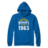 Kings Are Born In 1963 Birthday Gift T-Shirt & Hoodie | Teecentury.com