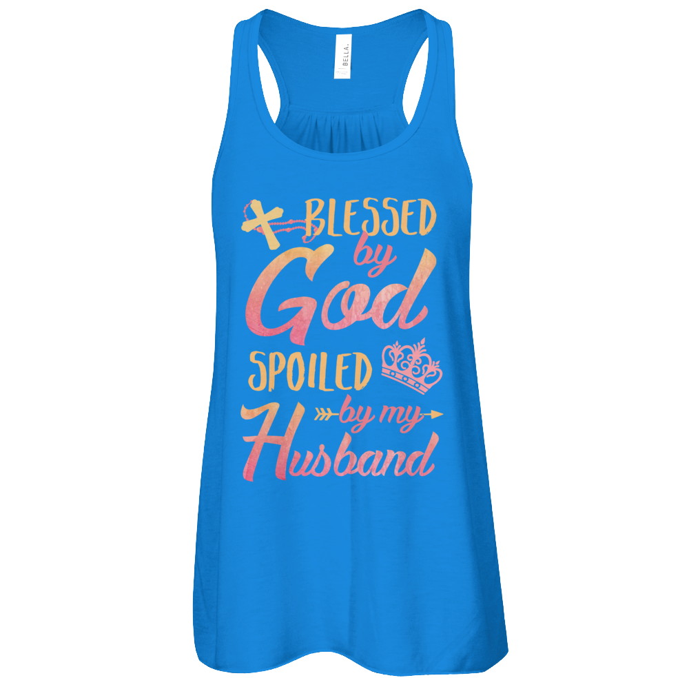 Blessed By God Spoiled By My Husband T-Shirt & Tank Top | Teecentury.com