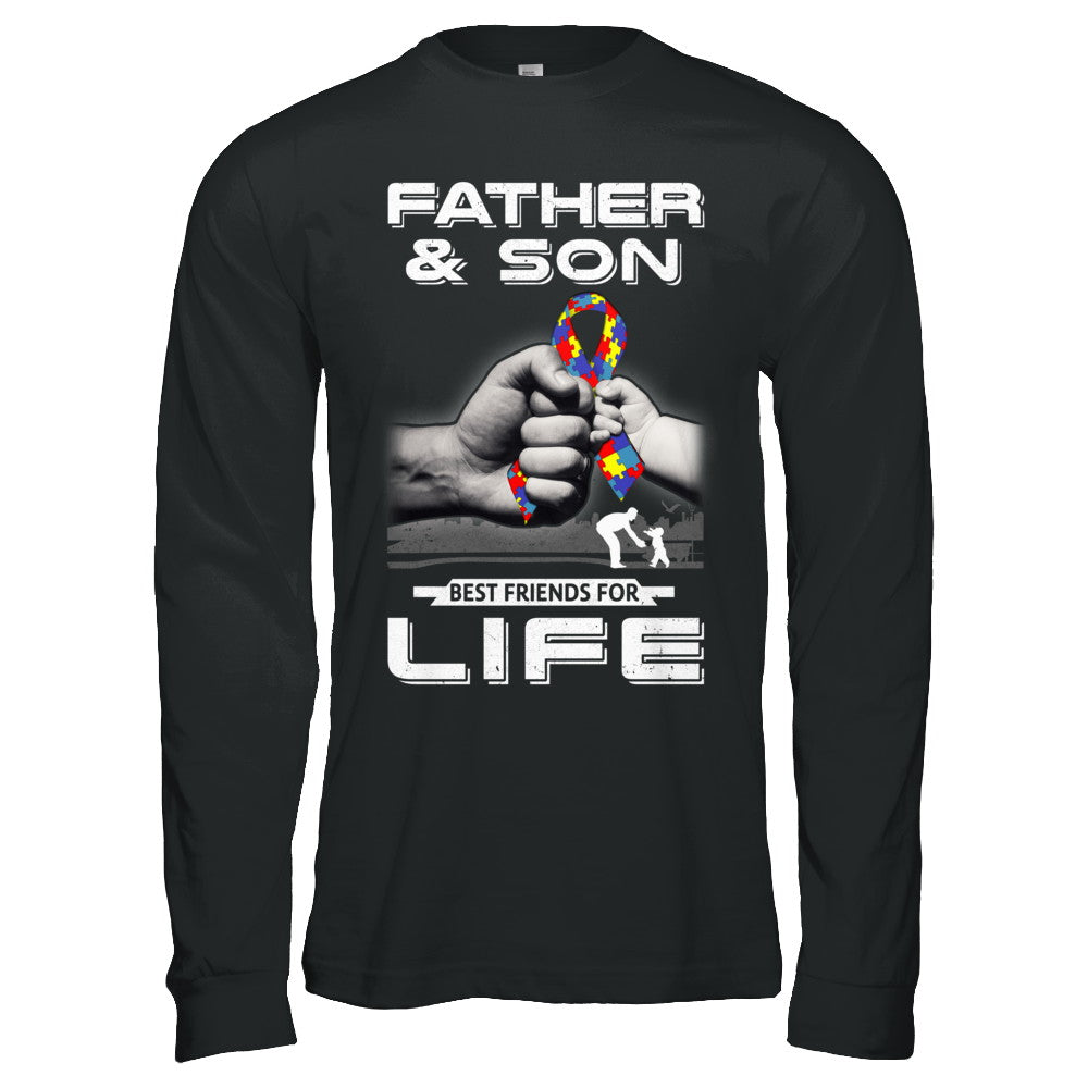 Autism Awareness Father And Son Best Friends For Life T-Shirt & Hoodie | Teecentury.com