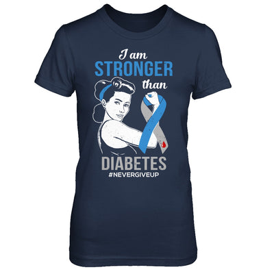 I Am Stronger Than Diabetes Awareness Support T-Shirt & Hoodie | Teecentury.com