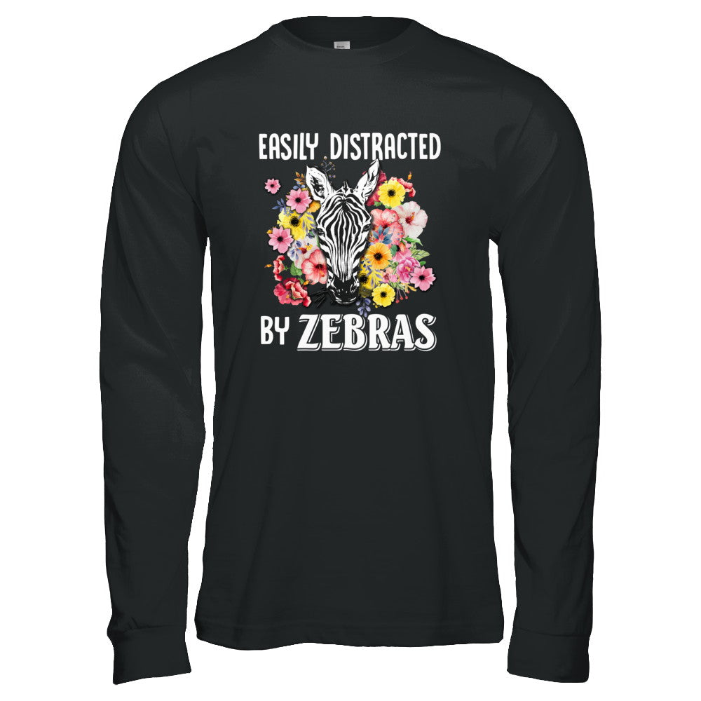 Easily Distracted By Zebras T-Shirt & Tank Top | Teecentury.com