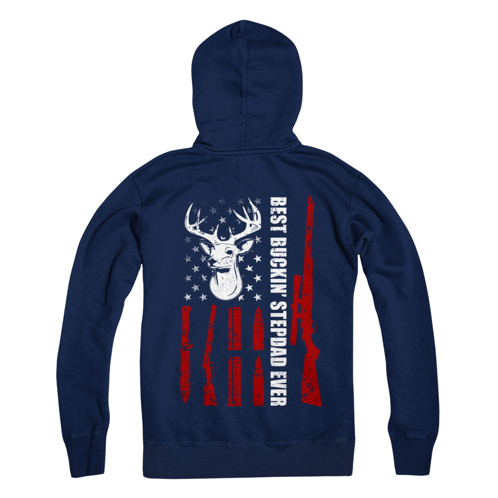 Best Buckin' Stepfather Ever Deer Hunting Stepdad Fathers Day T-Shirt & Hoodie | Teecentury.com