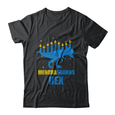 Hanukkah Dinosaur Tyrannosaurus Rex Menorah Menorasaurus T-Shirt & Sweatshirt | Teecentury.com