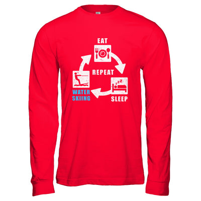 Eat Sleep Water Skiing Repeat Funny Lake Sports T-Shirt & Hoodie | Teecentury.com