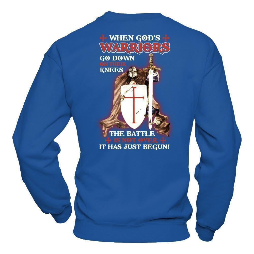 Knight Templar When God's Warriors Go Down On Their Knees T-Shirt & Hoodie | Teecentury.com