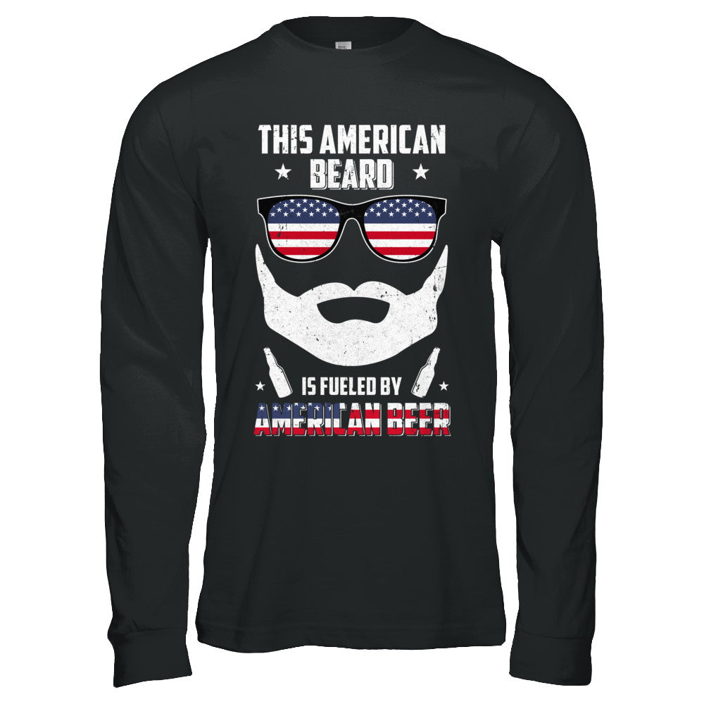 This American Beard Is Fueled By American Beer T-Shirt & Hoodie | Teecentury.com