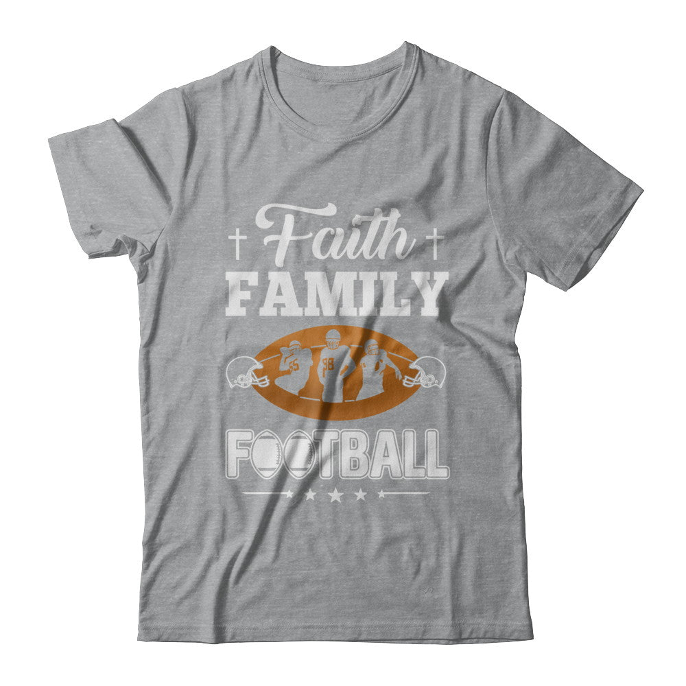 Faith Family Football T-Shirt & Hoodie | Teecentury.com
