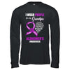 Alzheimer's Awareness I Wear Purple For My Grandpa T-Shirt & Hoodie | Teecentury.com