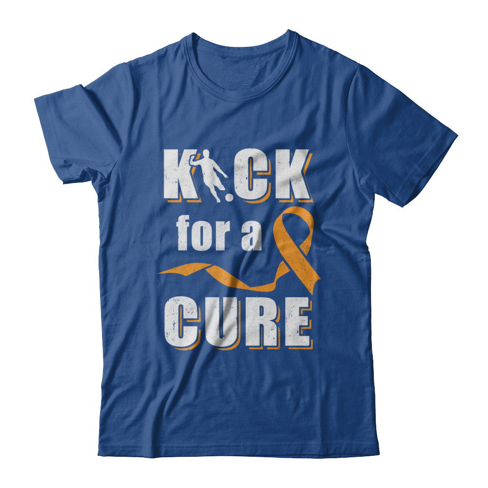 Kick For A Cure Soccer Orange Multiple Sclerosis Awareness T-Shirt & Hoodie | Teecentury.com