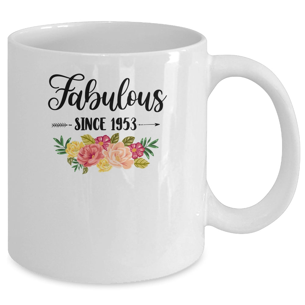 69th Birthday Gifts Women 69 Year Old Fabulous Since 1953 Mug Coffee Mug | Teecentury.com