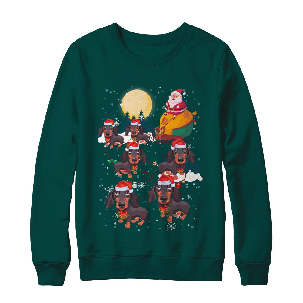 Dog Reindeer Dachshund Christmas Gift T-Shirt & Sweatshirt | Teecentury.com