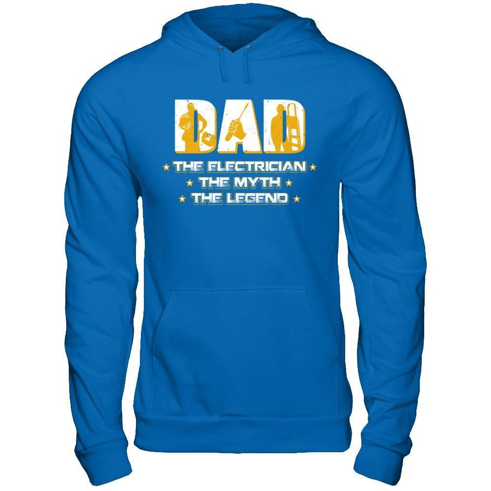 Dad The Electrician The Myth The Legend T-Shirt & Hoodie | Teecentury.com