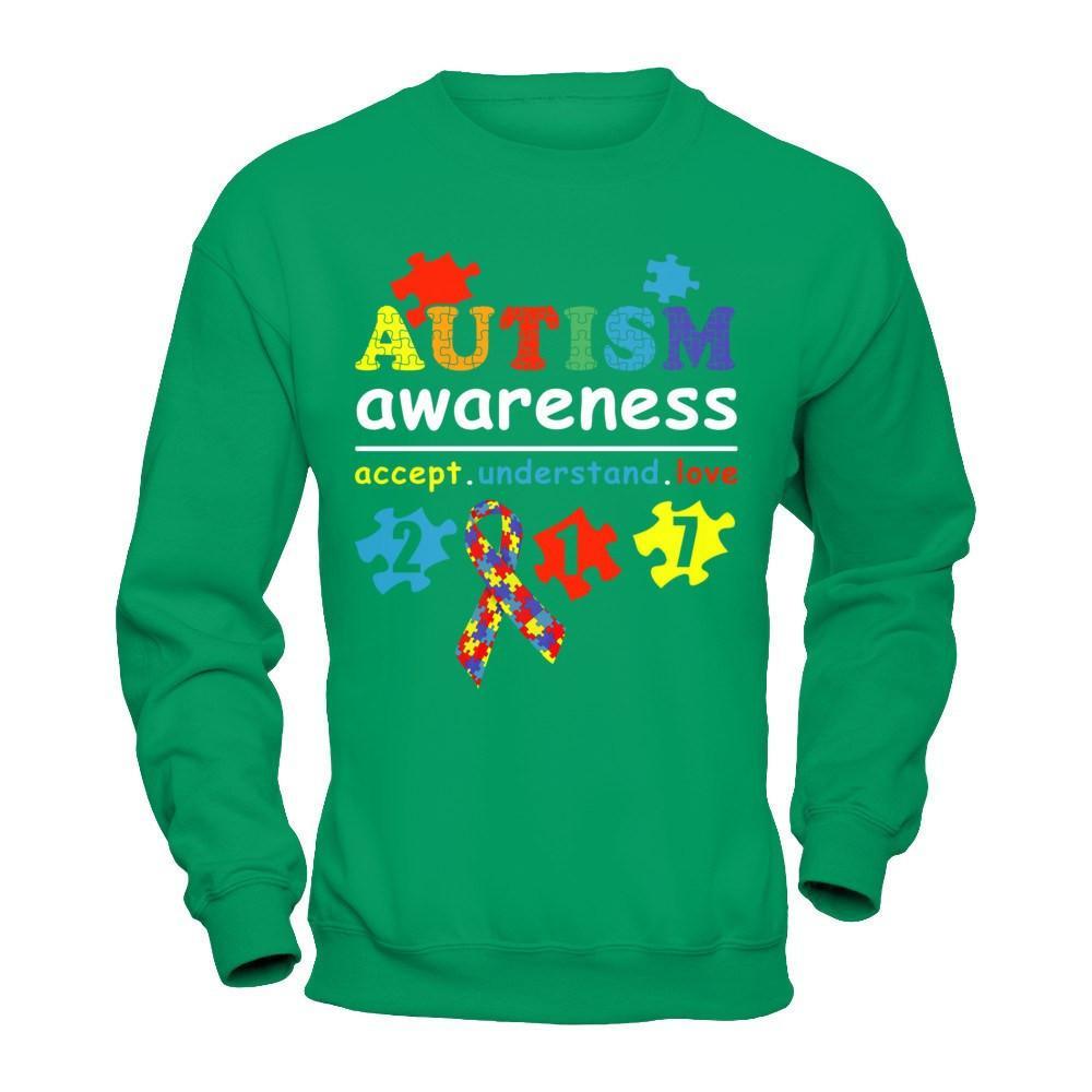 Autism Awareness 2017 Accept Understand Love T-Shirt & Hoodie | Teecentury.com