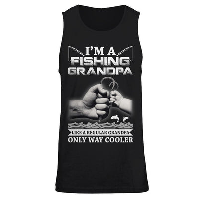 I'm A Fishing Grandpa Like A Normal Grandpa But Way Cooler T-Shirt & Hoodie | Teecentury.com