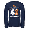 MS Warrior Unbreakable Multiple Sclerosis Awareness T-Shirt & Hoodie | Teecentury.com
