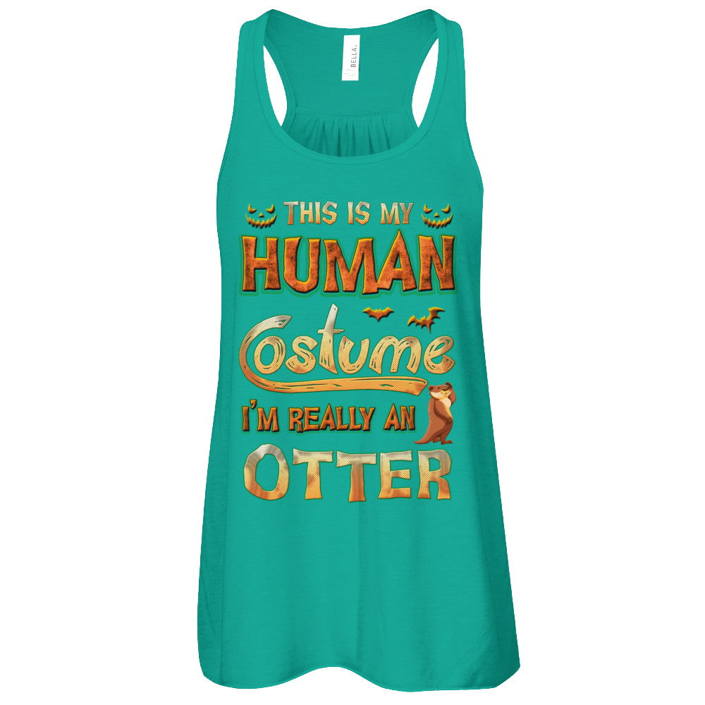 Otter Halloween My Human Costume I'm Really An Otter T-Shirt & Tank Top | Teecentury.com