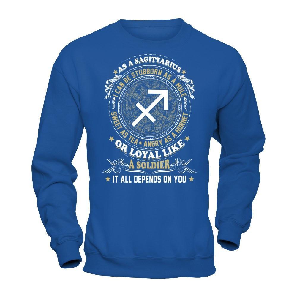 As A Sagittarius I Can Be Stubborn As A Mule T-Shirt & Hoodie | Teecentury.com