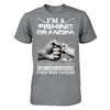 I'm A Fishing Grandpa Like A Normal Grandpa But Way Cooler T-Shirt & Hoodie | Teecentury.com