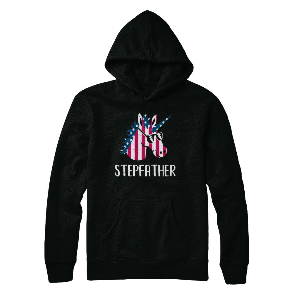 Patriotic Stepfather Unicorn Americorn 4Th Of July T-Shirt & Hoodie | Teecentury.com