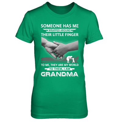 Someone Has Me Wrapped Around Their Little Finger Grandma T-Shirt & Hoodie | Teecentury.com