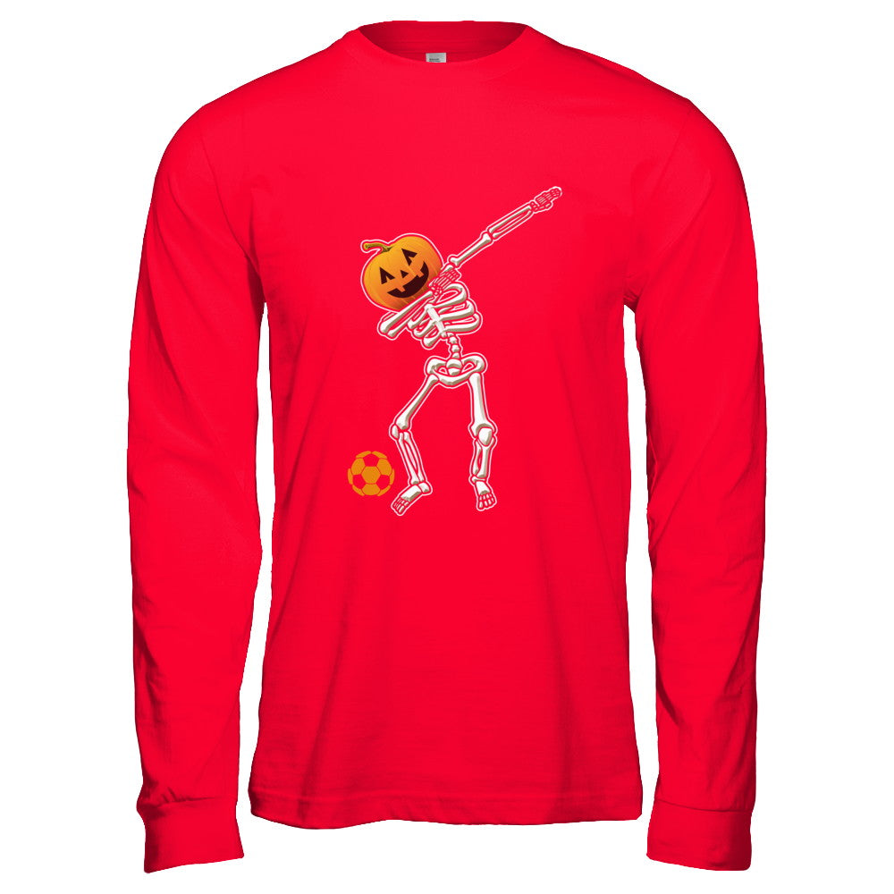 Halloween Dabbing Skeleton Soccer T-Shirt & Hoodie | Teecentury.com
