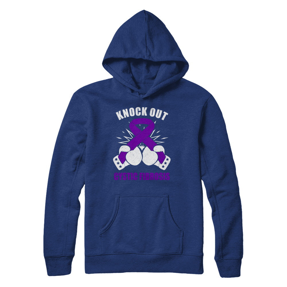Boxing Knock Out Cystic Fibrosis Awareness Support T-Shirt & Hoodie | Teecentury.com
