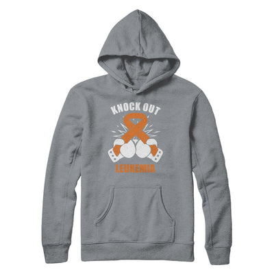 Boxing knock out Leukemia Awareness Support T-Shirt & Hoodie | Teecentury.com