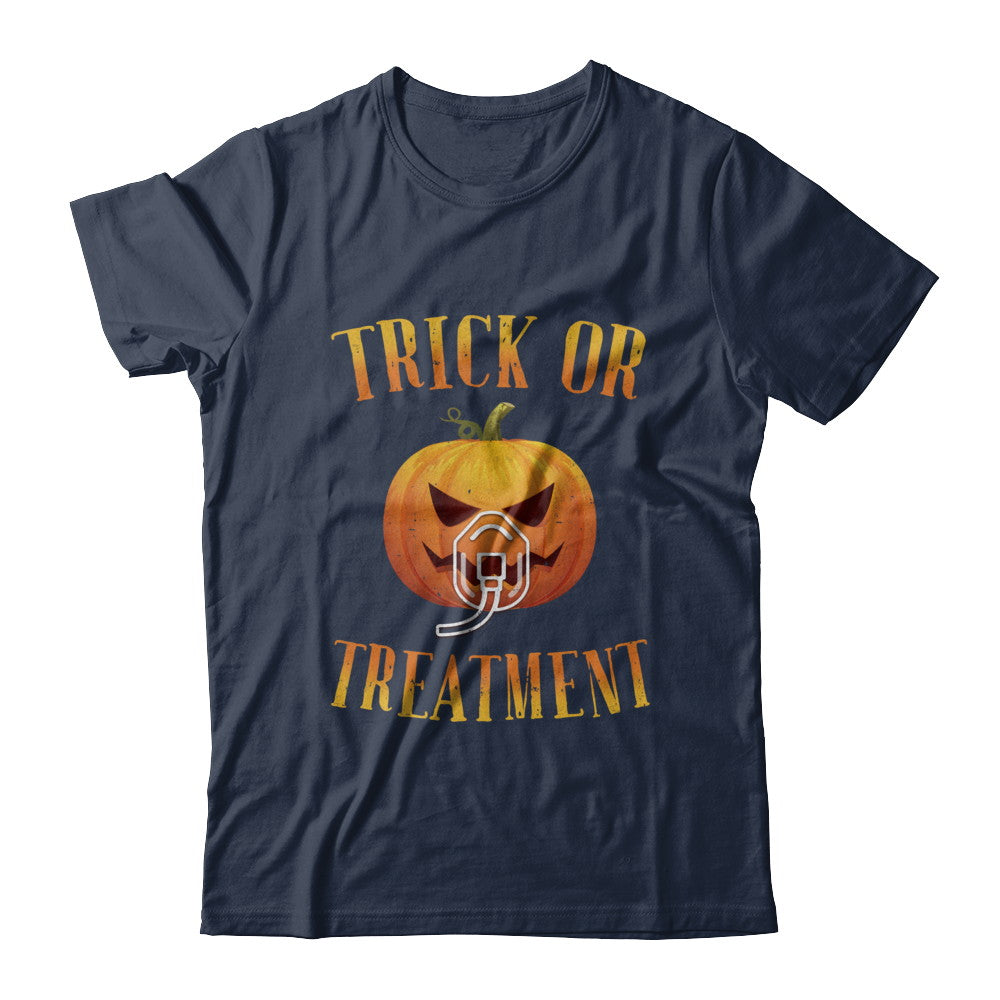 Trick Or Treatment Respiratory Therapist Nurse Halloween T-Shirt & Hoodie | Teecentury.com