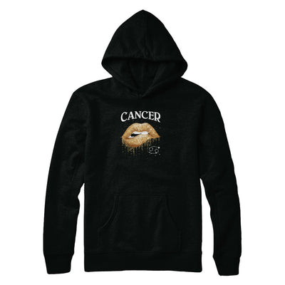 Cancer Zodiac June July Birthday Gift Golden Lipstick T-Shirt & Tank Top | Teecentury.com