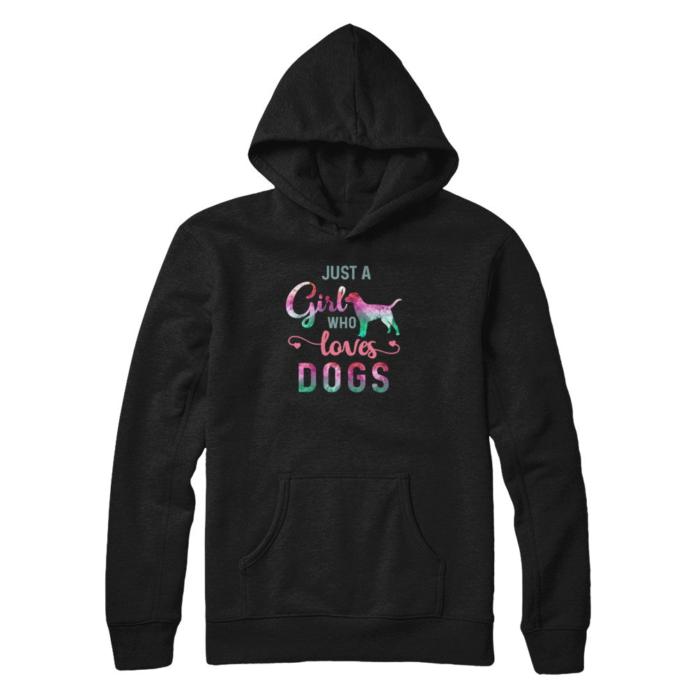 Just A Girl Who Loves Dogs Dog Lover T-Shirt & Tank Top | Teecentury.com