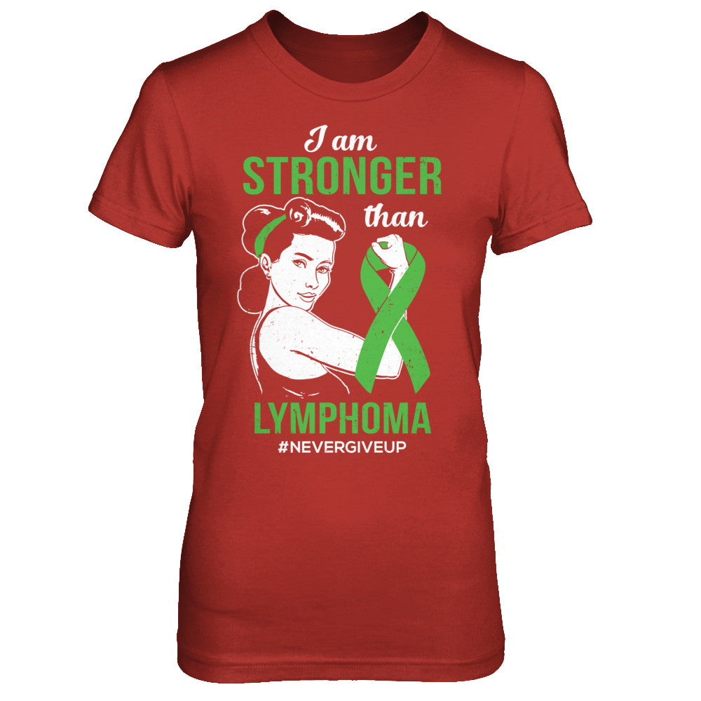 I Am Stronger Than Lymphoma Awareness Support T-Shirt & Hoodie | Teecentury.com