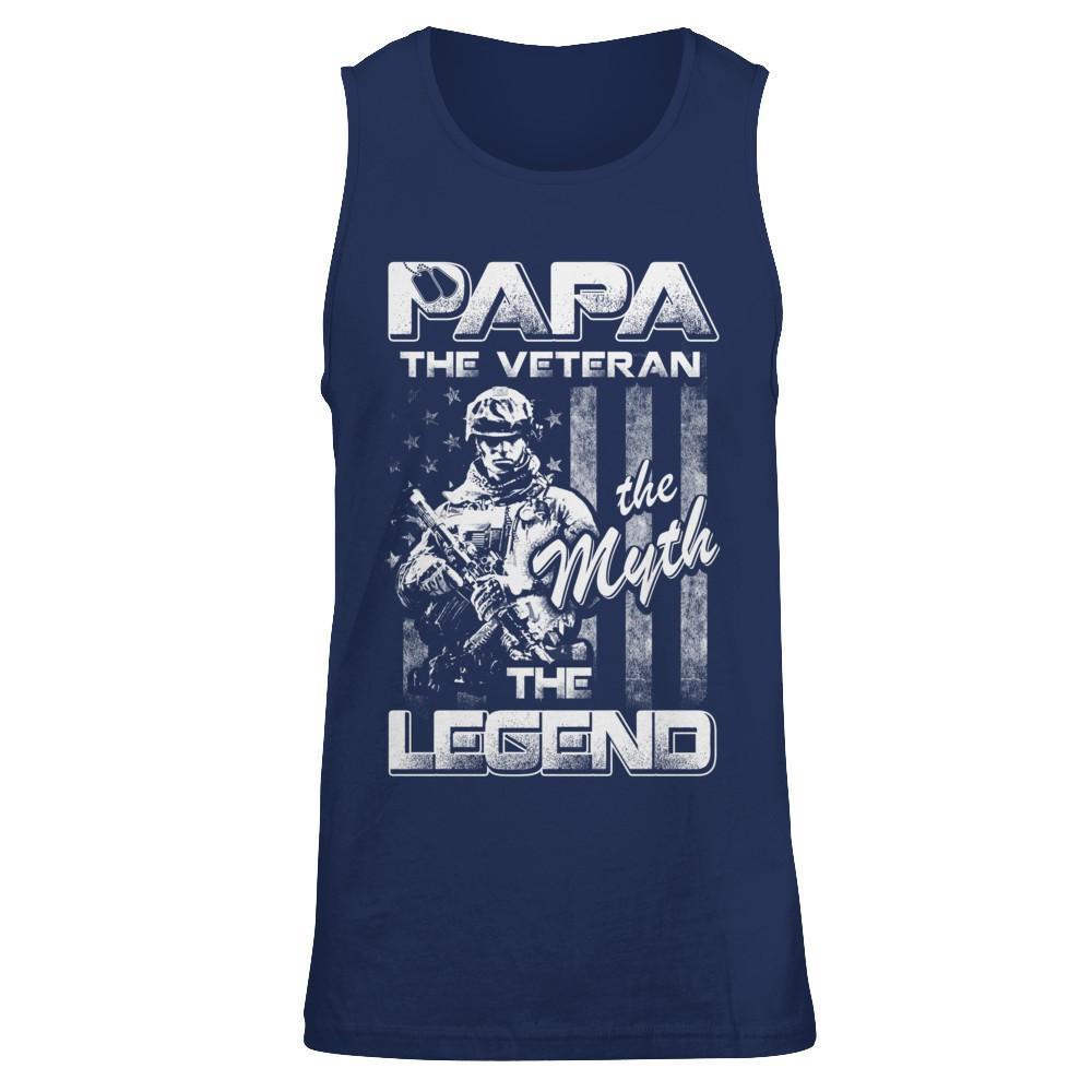 Papa The Veteran The Myth The Legend T-Shirt & Hoodie | Teecentury.com