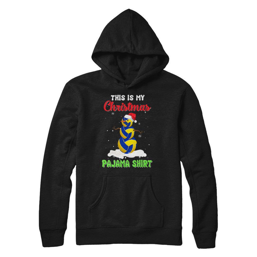 This Is My Christmas Pajama Xmas Snowman Volleyball T-Shirt & Sweatshirt | Teecentury.com