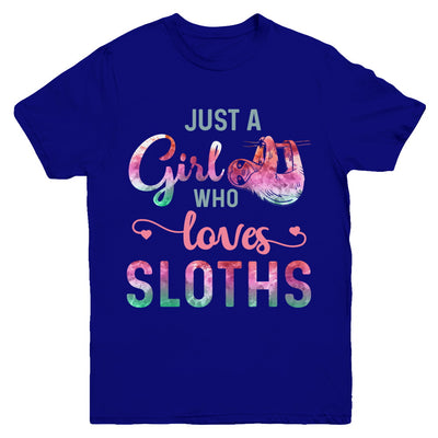 Just A Girl Who Loves Sloths Sloth Lover Youth Youth Shirt | Teecentury.com