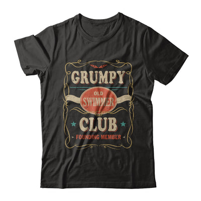Papa Grumpy Old Swimmer Club Founding Member Swimming T-Shirt & Hoodie | Teecentury.com
