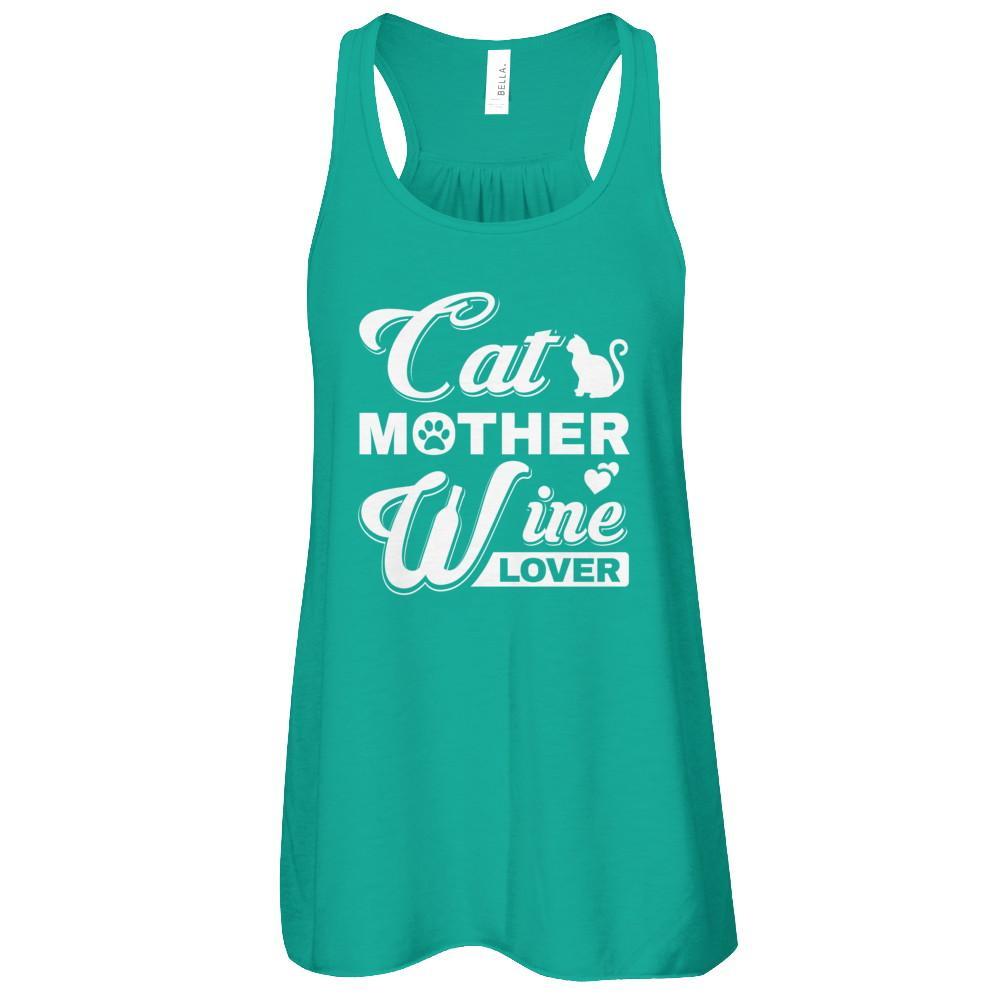 Cat Mother Wine Lover T-Shirt & Tank Top | Teecentury.com