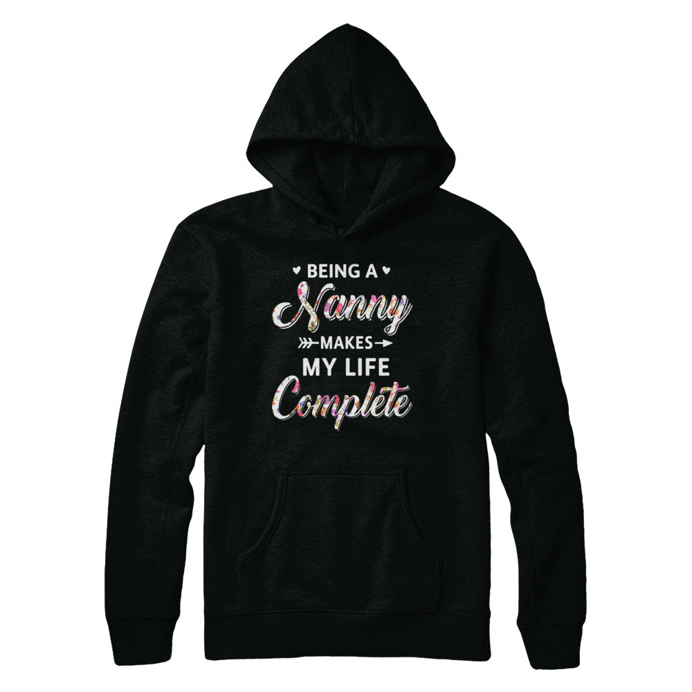 Being A Nanny Makes My Life Complete Mothers Day T-Shirt & Hoodie | Teecentury.com