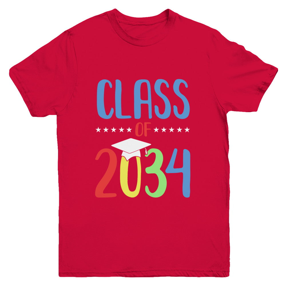 Grow With Me First Day Of School Class Of 2034 Youth Youth Shirt | Teecentury.com