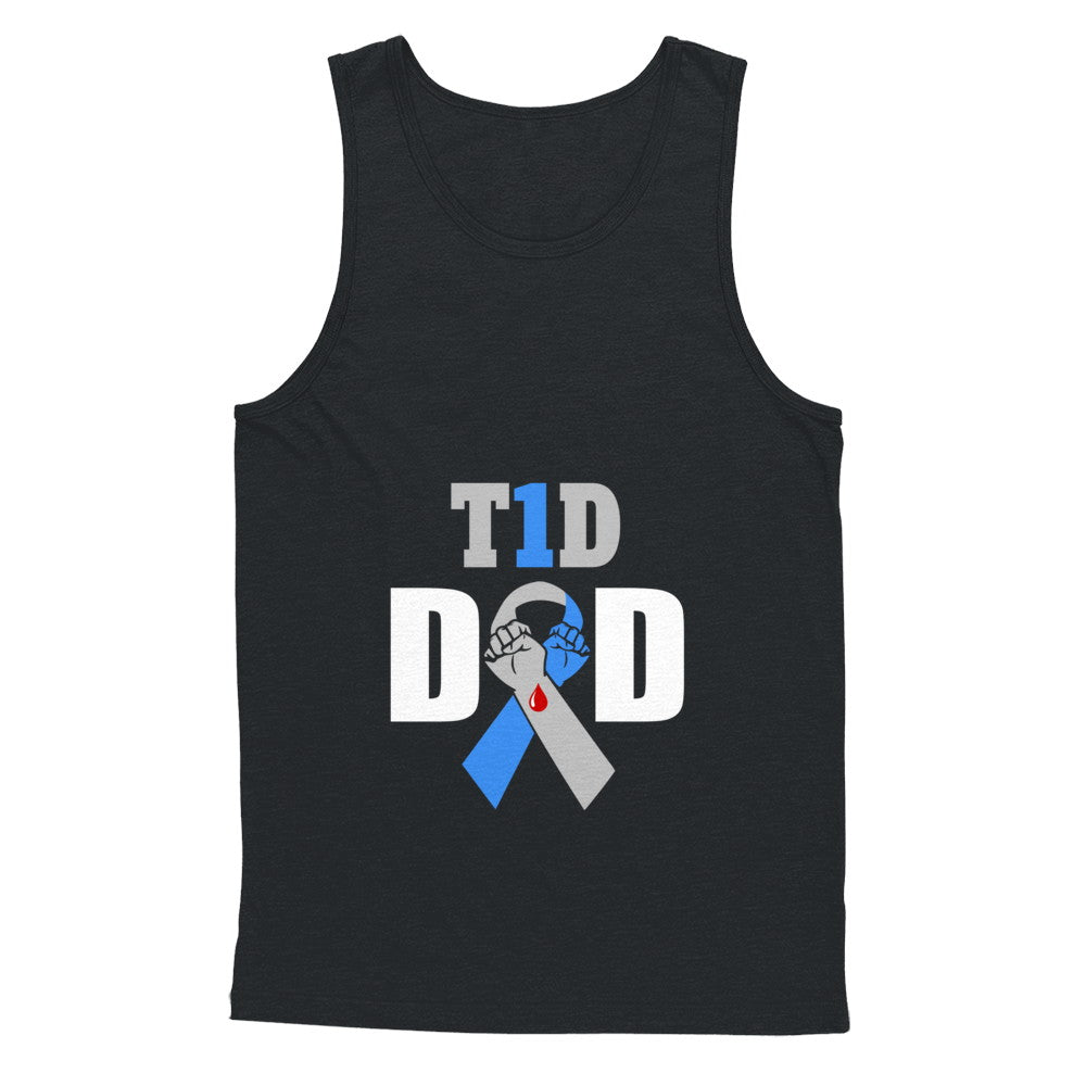 Diabetes awareness T1D Proud Type 1 Diabetes Dad T-Shirt & Hoodie | Teecentury.com