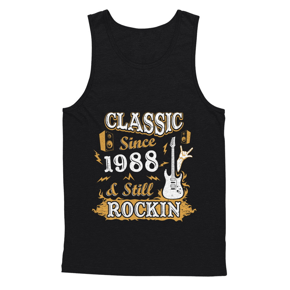 Vintage Classic Since 1988 With Rockin 37th Birthday Shirt