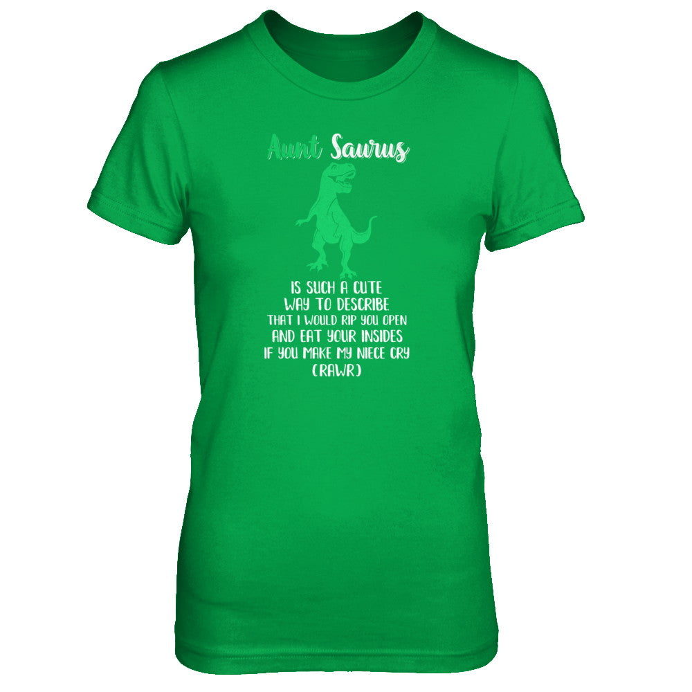 Aunt Saurus Is Such A Cute Way To Describe Aunt Niece T-Shirt & Tank Top | Teecentury.com