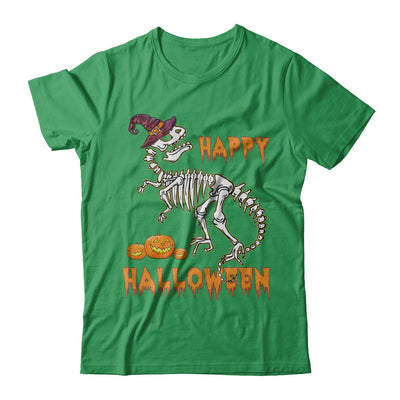 Funny Happy Halloween T-Rex Skeleton Dinosaur T-Shirt & Sweatshirt | Teecentury.com