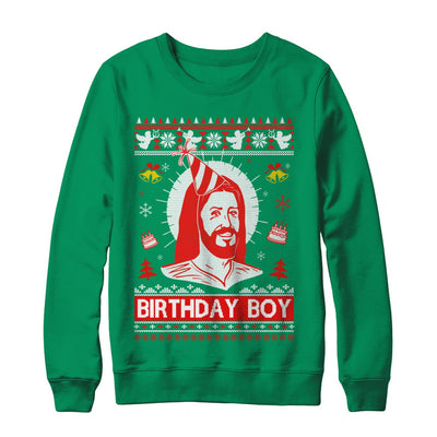 Jesus Birthday Boy Ugly Christmas Sweater T-Shirt & Sweatshirt | Teecentury.com