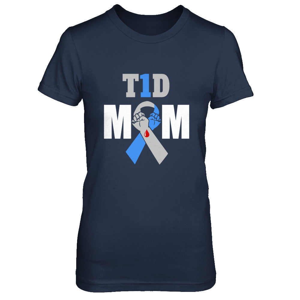 Diabetes awareness T1D Proud Type 1 Diabetes Mom T-Shirt & Hoodie | Teecentury.com